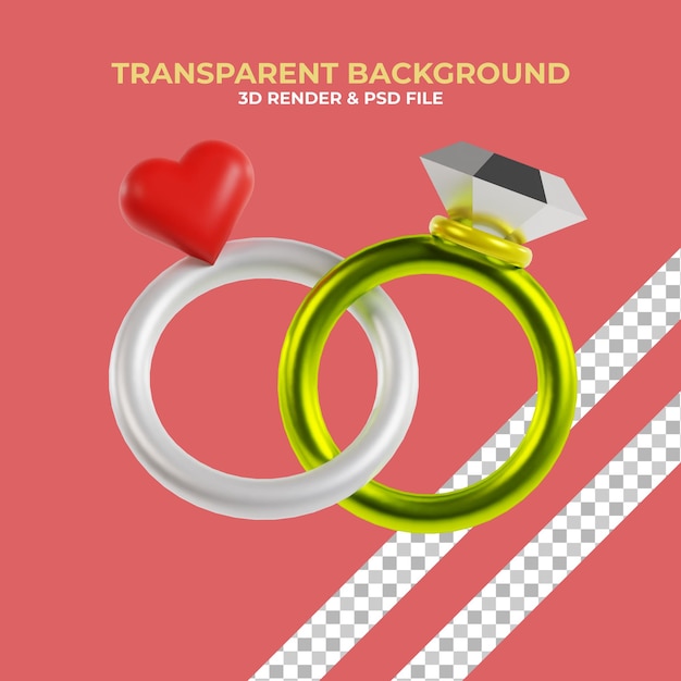 Icona 3d di San Valentino39s