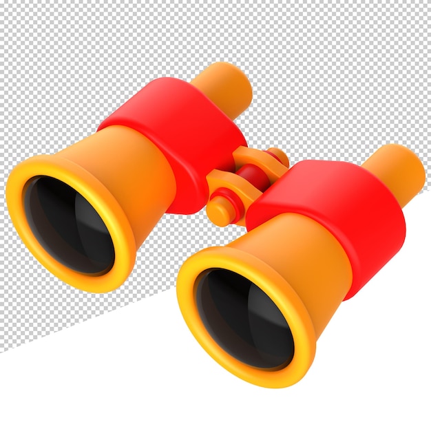 icona 3d illustrazione del rendering 3d binocolo