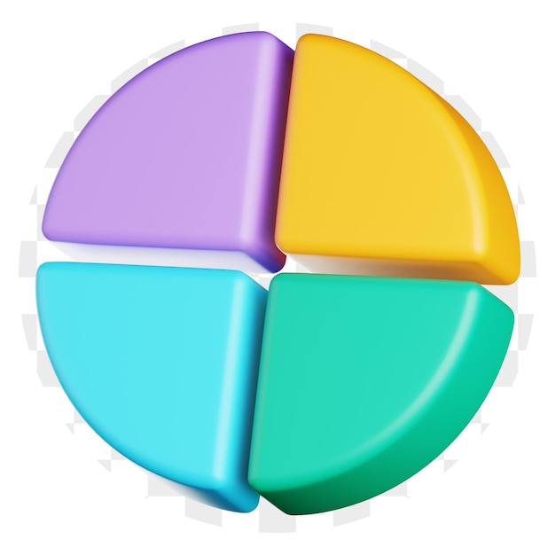 Icona 3D Infografica a Cerchio