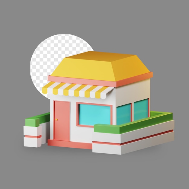Icona 3D Mercato fresco