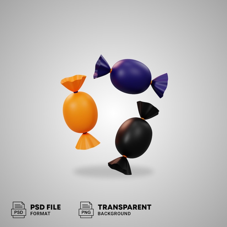 PSD icona 3d per halloween