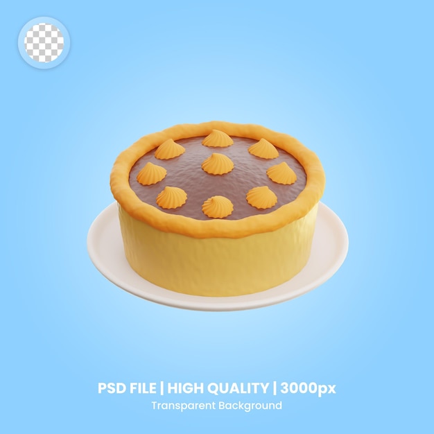 Icona 3D Pumpkin Pie