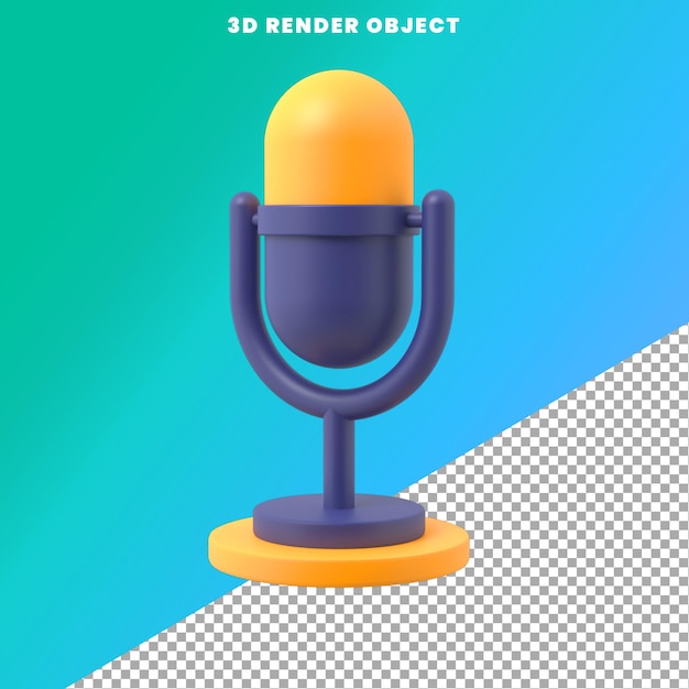 Icona 3d rendering Psd Premium
