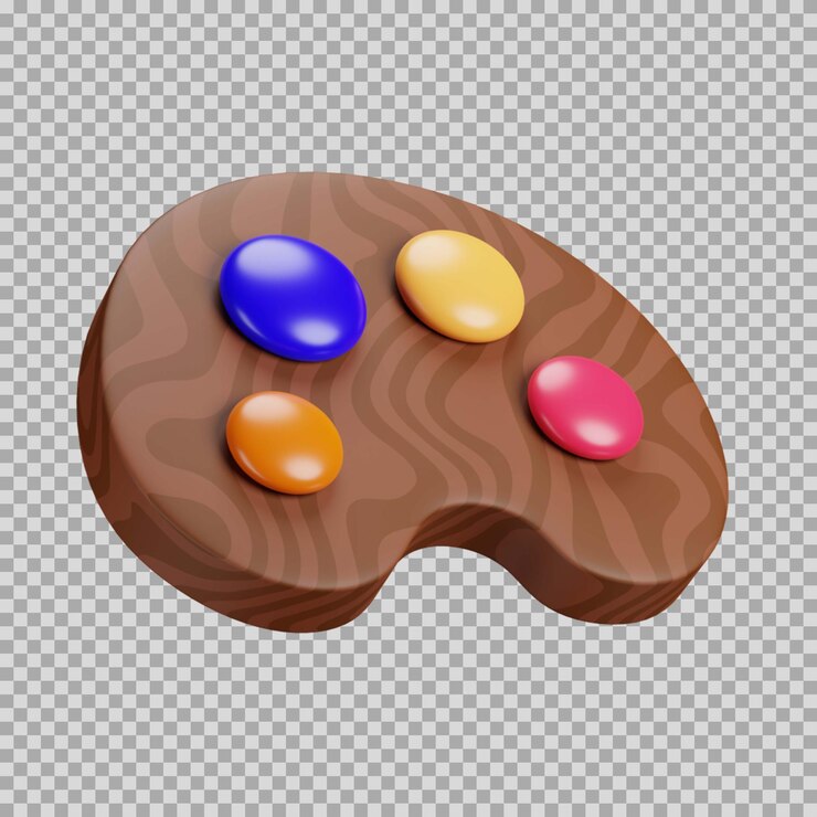 PSD icona colore dinamico tavolozza colori 3d