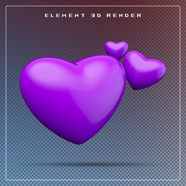 icona cuore 3D