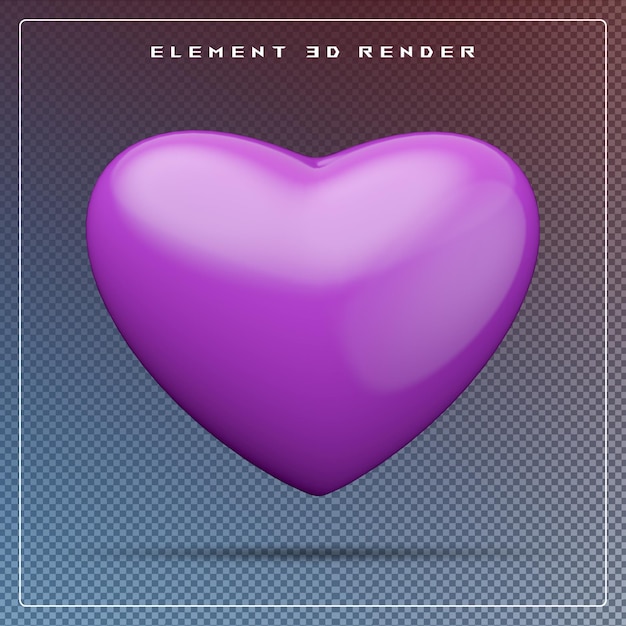 icona cuore 3D