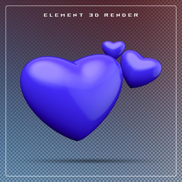 icona cuore 3D