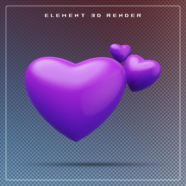 icona cuore 3D