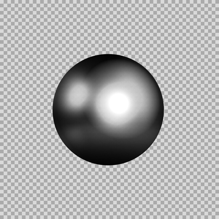 PSD icona d'argento dinamica a sfera 3d