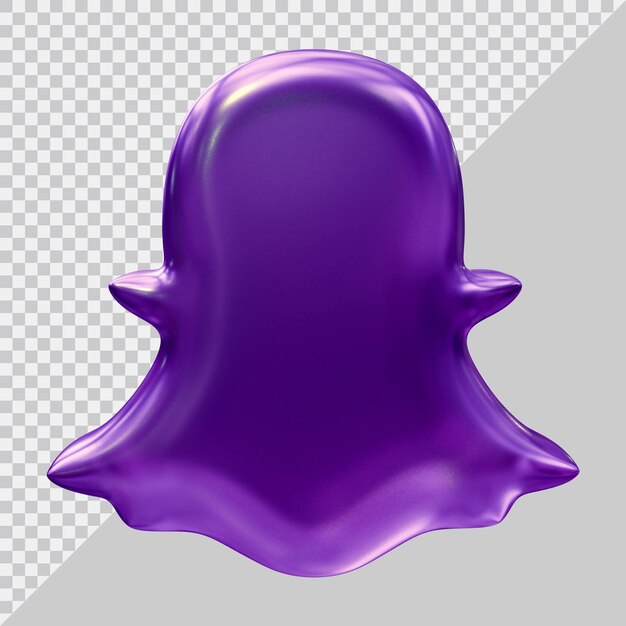 Icona dei social media con stile moderno 3d