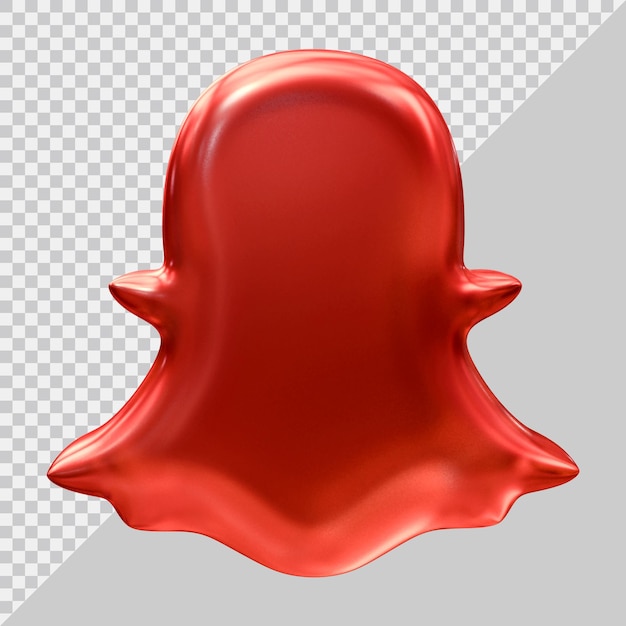Icona dei social media con stile moderno 3d