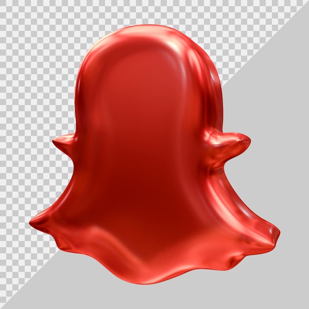 Icona dei social media con stile moderno 3d