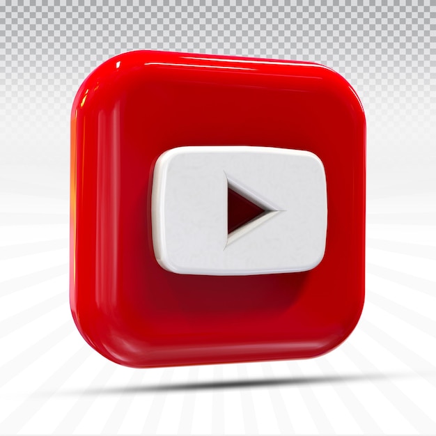 Icona dei social media di YouTube in stile moderno
