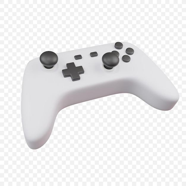 Icona del controller di gioco del gamepad Illustrazione di rendering 3d isolata