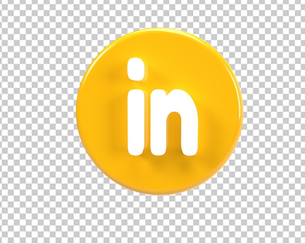 Icona del logo dell'oro del cerchio collegato 3d