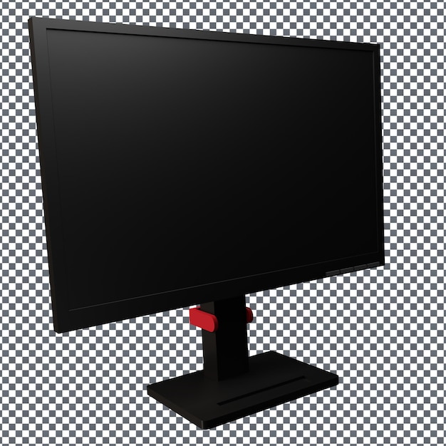 Icona del monitor PSD 3D su sfondo isolato e trasparente
