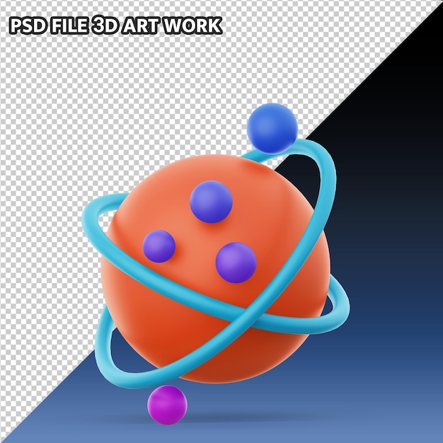 icona del pianeta 3d