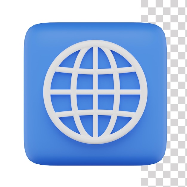 Icona del sito Web 3d