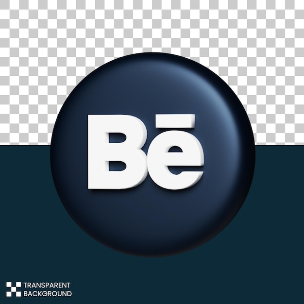 icona del social media di rendering 3d