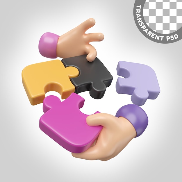 Icona dell'illustrazione 3D del contributo