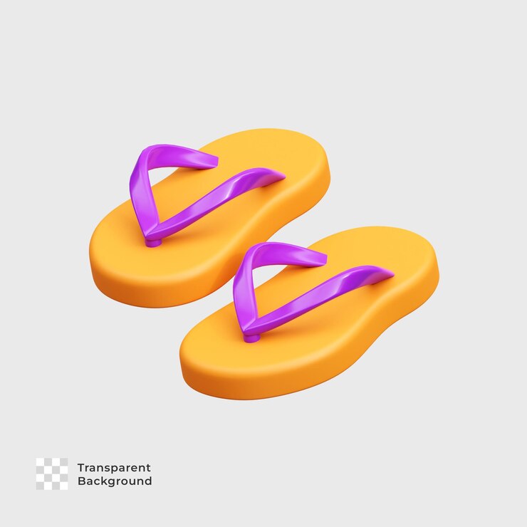 PSD icona dell'illustrazione 3d delle pantofole