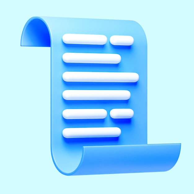 Icona dell'interfaccia utente del documento di rendering 3D