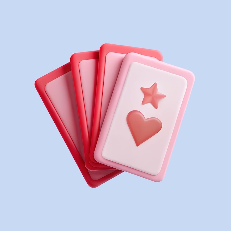 PSD icona dell'oggetto delle carte del tarocco 3d
