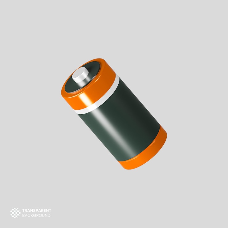 PSD icona della batteria 3d isolata
