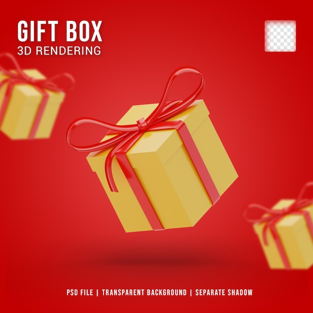 Icona della confezione regalo 3D