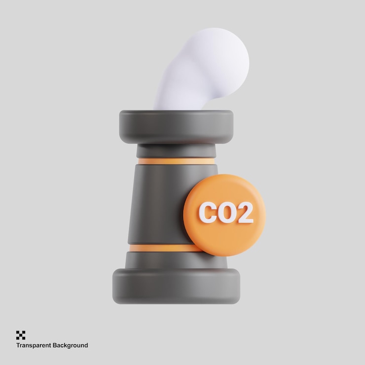 PSD icona della fabbrica nucleare 3d