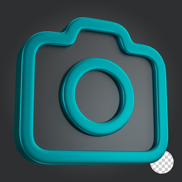 Icona della fotocamera 3D