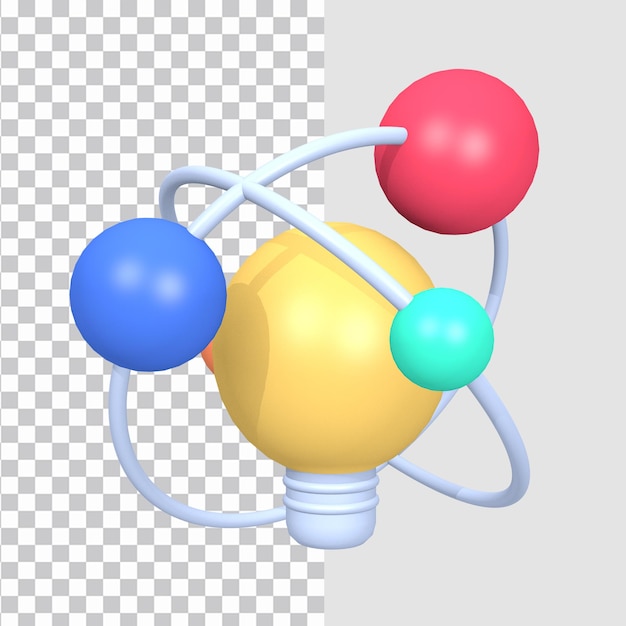 Icona di affari di generazione dell'idea 3d