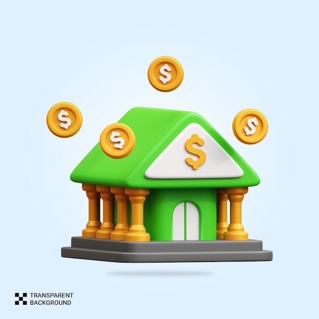 Icona di assegno bancario PSD 3D