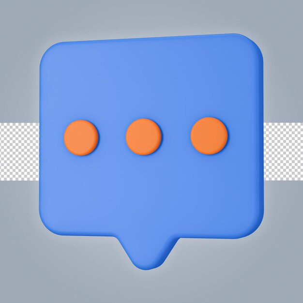 Icona di chat 3d