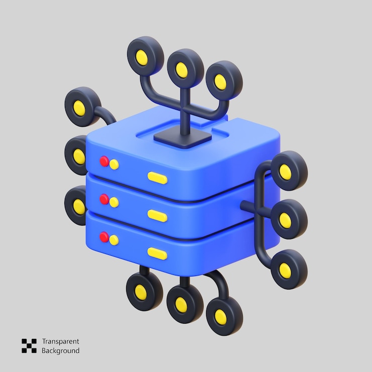 PSD icona di hosting 3d