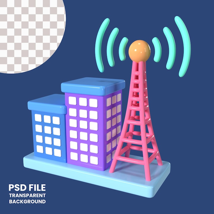 PSD icona di illustrazione 3d di isp
