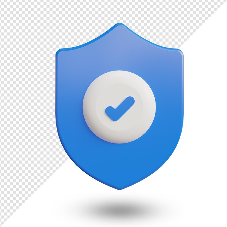 Icona di sicurezza o sicurezza 3d rendering