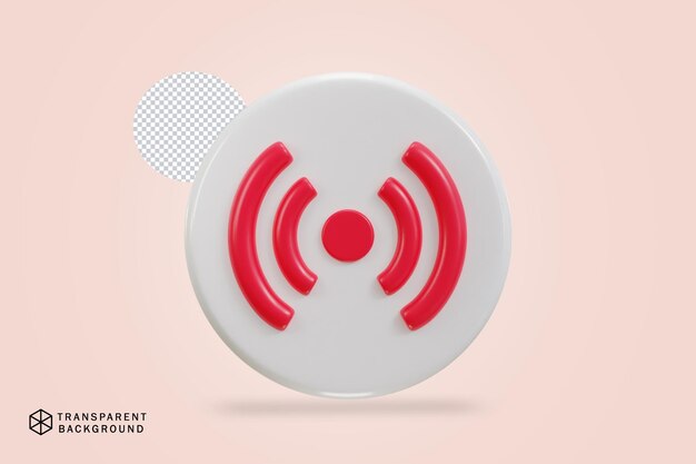 Icona di streaming live dei social media 3d