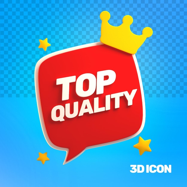 Icona di testo di alta qualità di marketing 3D