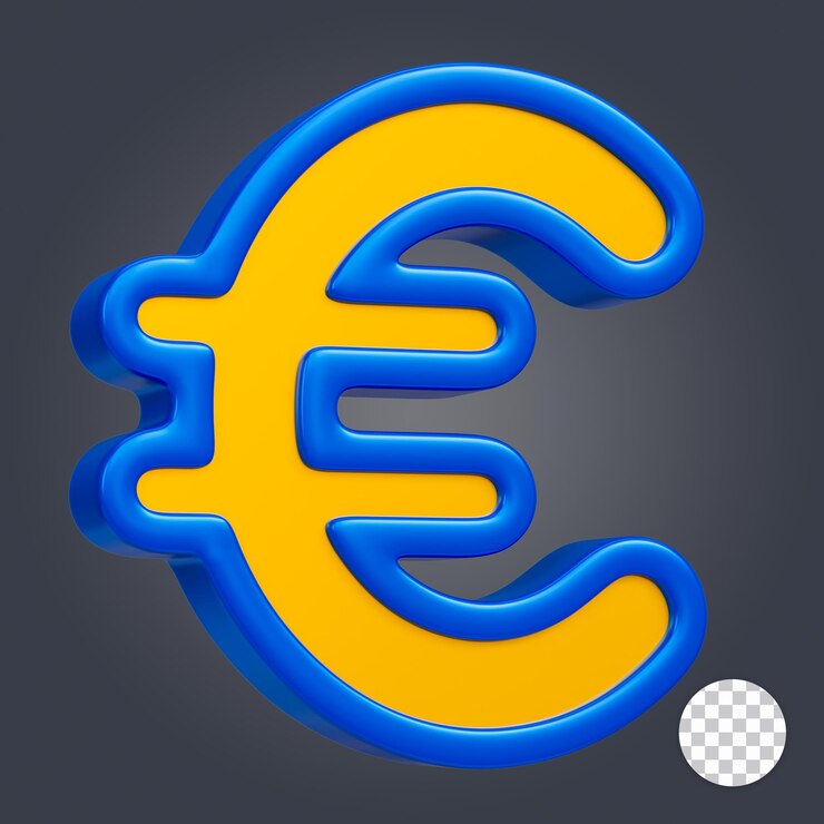 PSD icona euro 3d