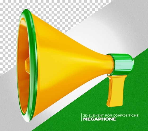 Icona megafono 3d