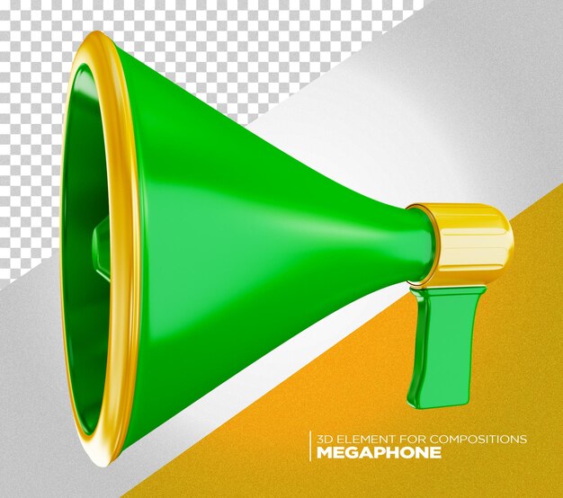 Icona megafono 3d