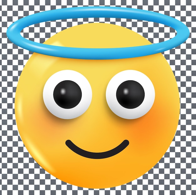 Icona PSD 3D Emoji su sfondo isolato e trasparente