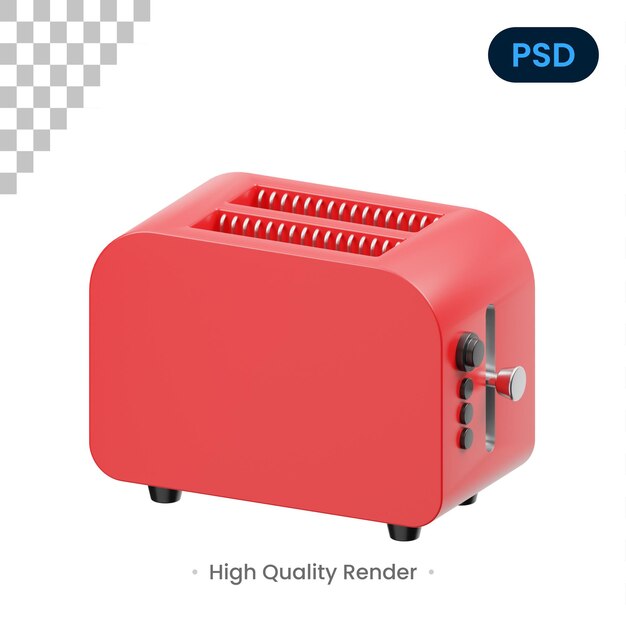 Icona Tostapane 3D Psd Premium