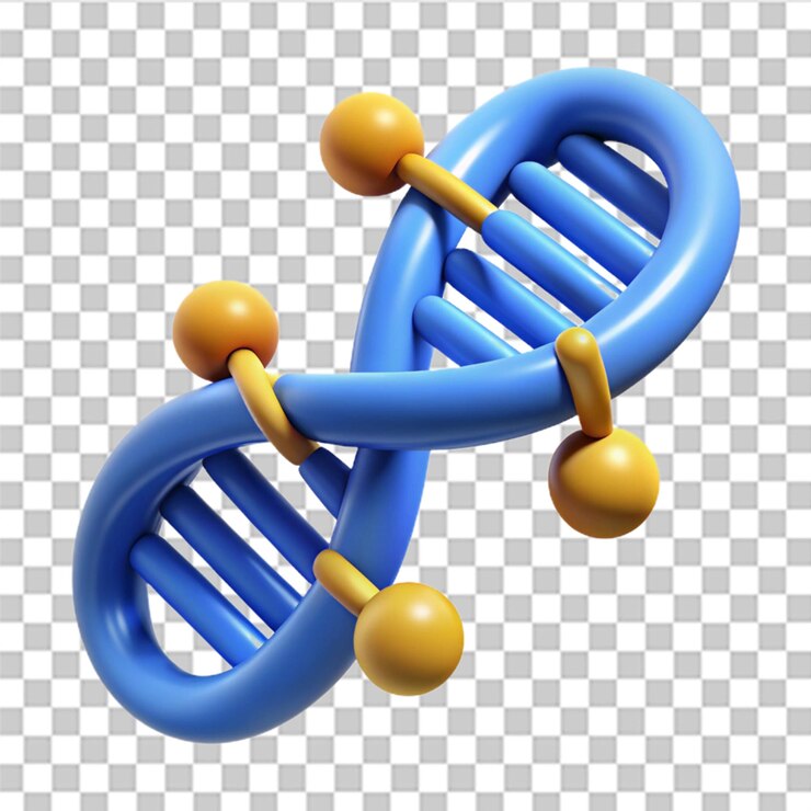 PSD iconas 3d de las células de adn