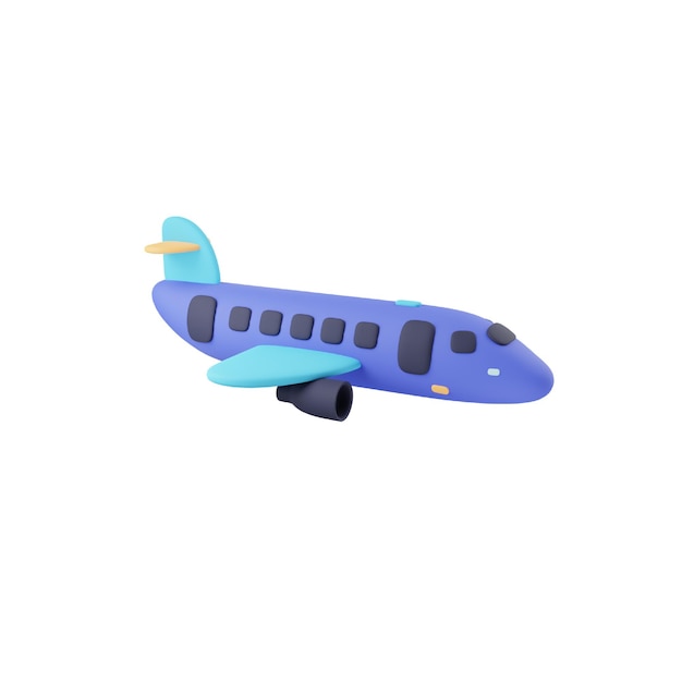 PSD icône 3d d'avion d'expédition pour la livraison