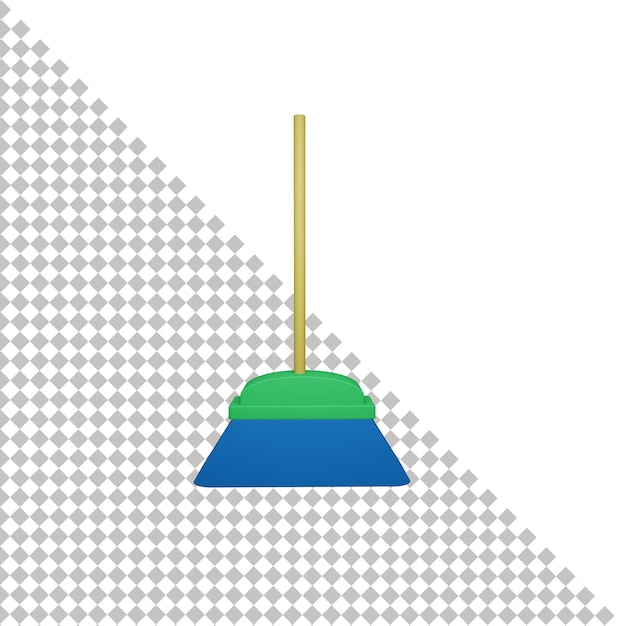 icône 3d de balai