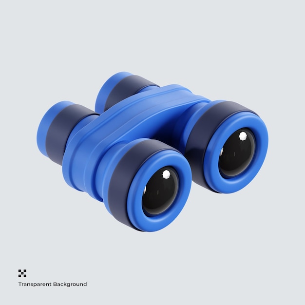 PSD Ícone 3d binocular