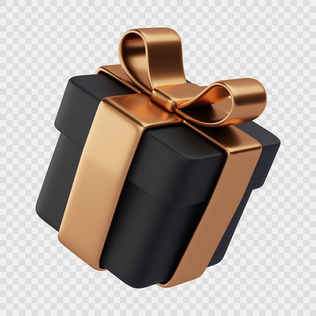 PSD icône 3d de boîte-cadeau