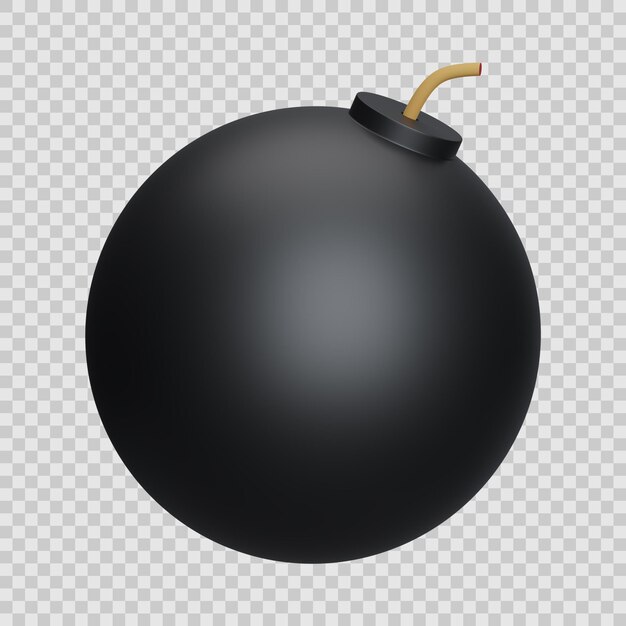 Icône 3d de bombe